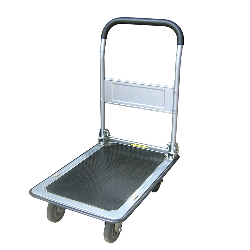 HT-615 Platform Moving Hand Truck, Foldable for Easy Storage and 360 Degree Wheels with 150 Load Capacity  Sliver color