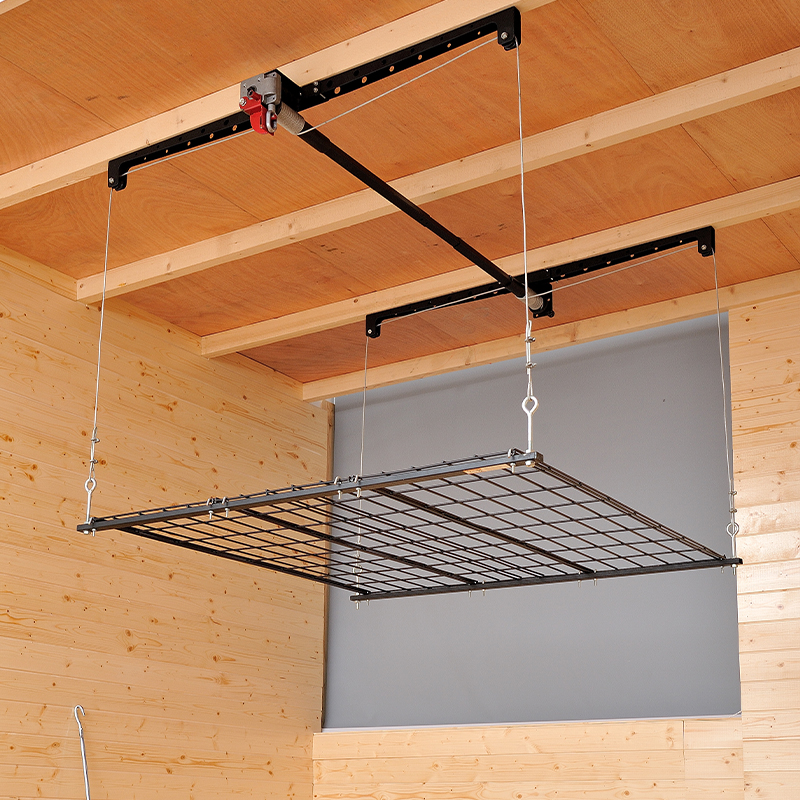 LR-1601 Cable lifted garage rack